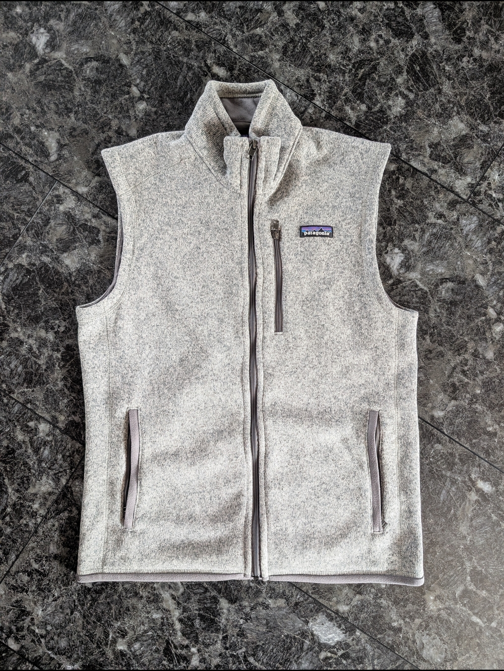 patagonia gray fleece vest
